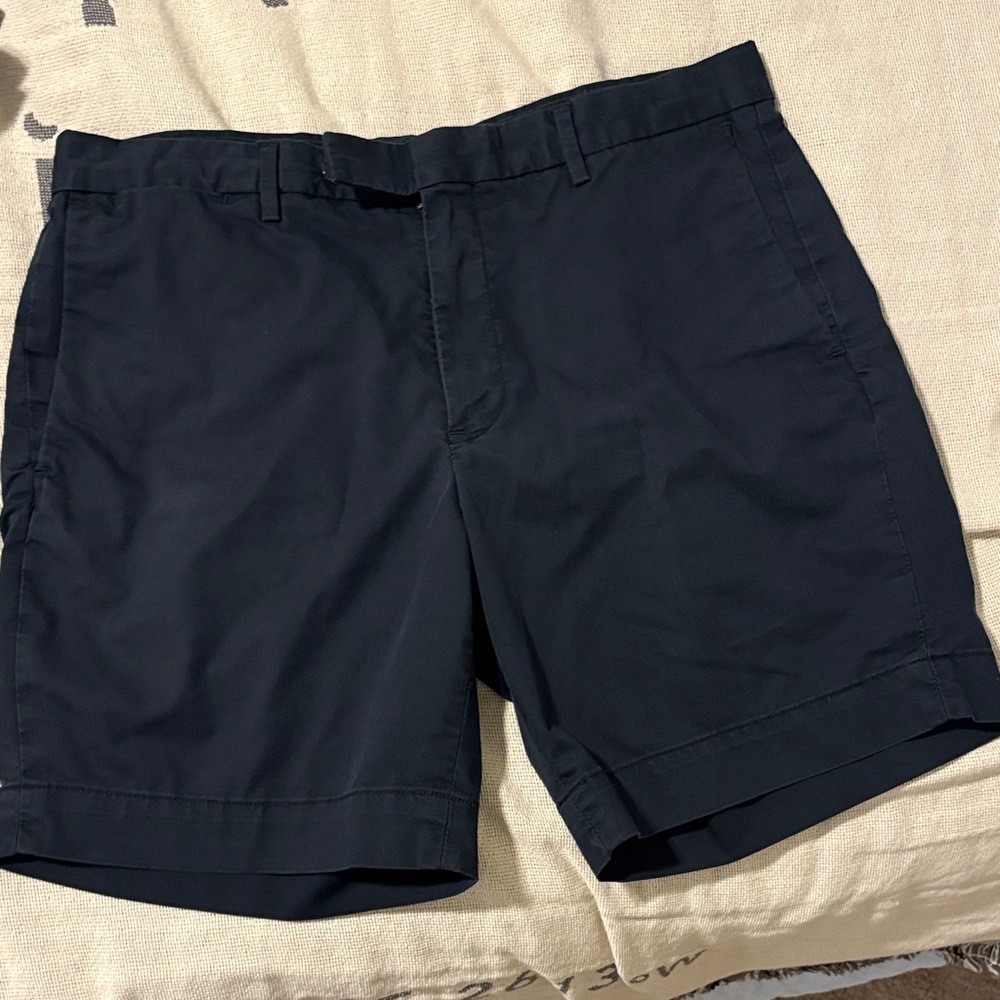 Polo by Ralph Lauren Navy Blue Flat Front Men's Shorts